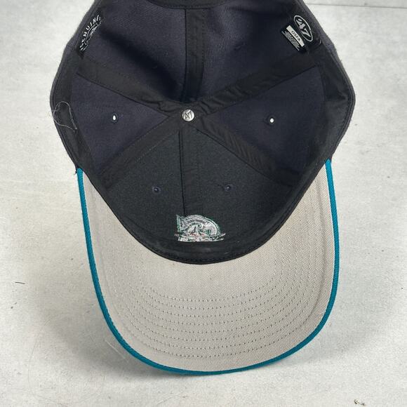 Seattle Mariners Hat Cap Mens Blue Teal Adjustable Baseball MLB 47 Brand - Picture 5 of 7
